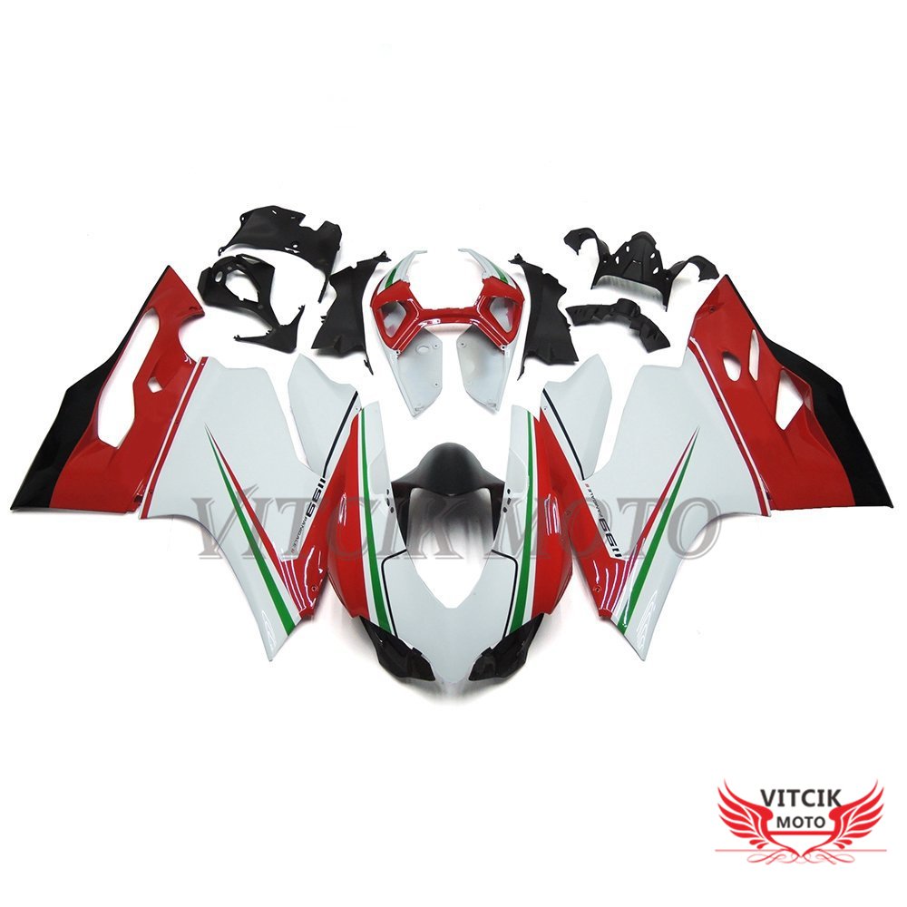 VITCIK (Fairing Kits Fit for DUCATI 899 1199 2012 2013 12 13) Plastic ABS Injection Mold Complete Mo