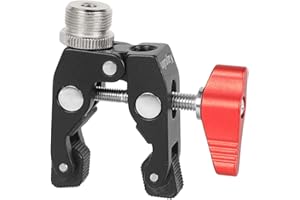 Kayulin Super Crab Clamp with 5/8-27 Screw Mount for Camera Mic Flash Light Accessories
