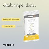 Medela Quick Clean Breast Pump Wipes 30 Count Resealable On-The-Go view 9