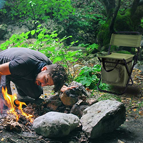 Topchances Camping Faltstuhl Tragbarer Stuhl Gepolsterter Klappstuhl mit Aufbewahrungstasche Tragetasche Tragbarer Stuhl… – Bild 3