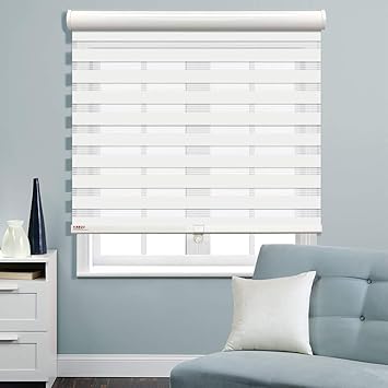 Amazon Com Keego Cordless Window Blinds Free Stop Zebra Blinds