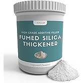 1 Quart 100% Pure Fumed Silica Powder, Advanced Thickener for Epoxy, Paints, Varnishes, Professional Fumed Silica for Filling Cracks and Voids, Worked Well for Ceramic Blanket Rigidizer - by TITGGI