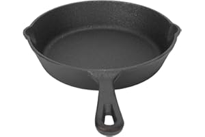 Pongnas PreSeasoned Cast Iron Skillet for Even Heat, Versatile Cooking, 26cm Cooking Pan for Oven and Grill (10cm/3.9in)