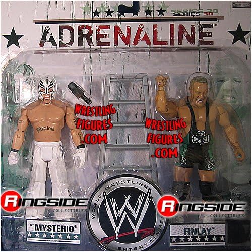REY MYSTERIO &amp; FINLAY Adrenaline 30 ACTION FIGURES 2 PACK TOY