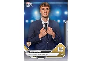 HOFSM.COM HALL OF FAME SPORTS MEMORABILIA 2025 Topps Now Cooper Flagg #D1 Draft Dallas Mavericks Rookie RC Basketball Card