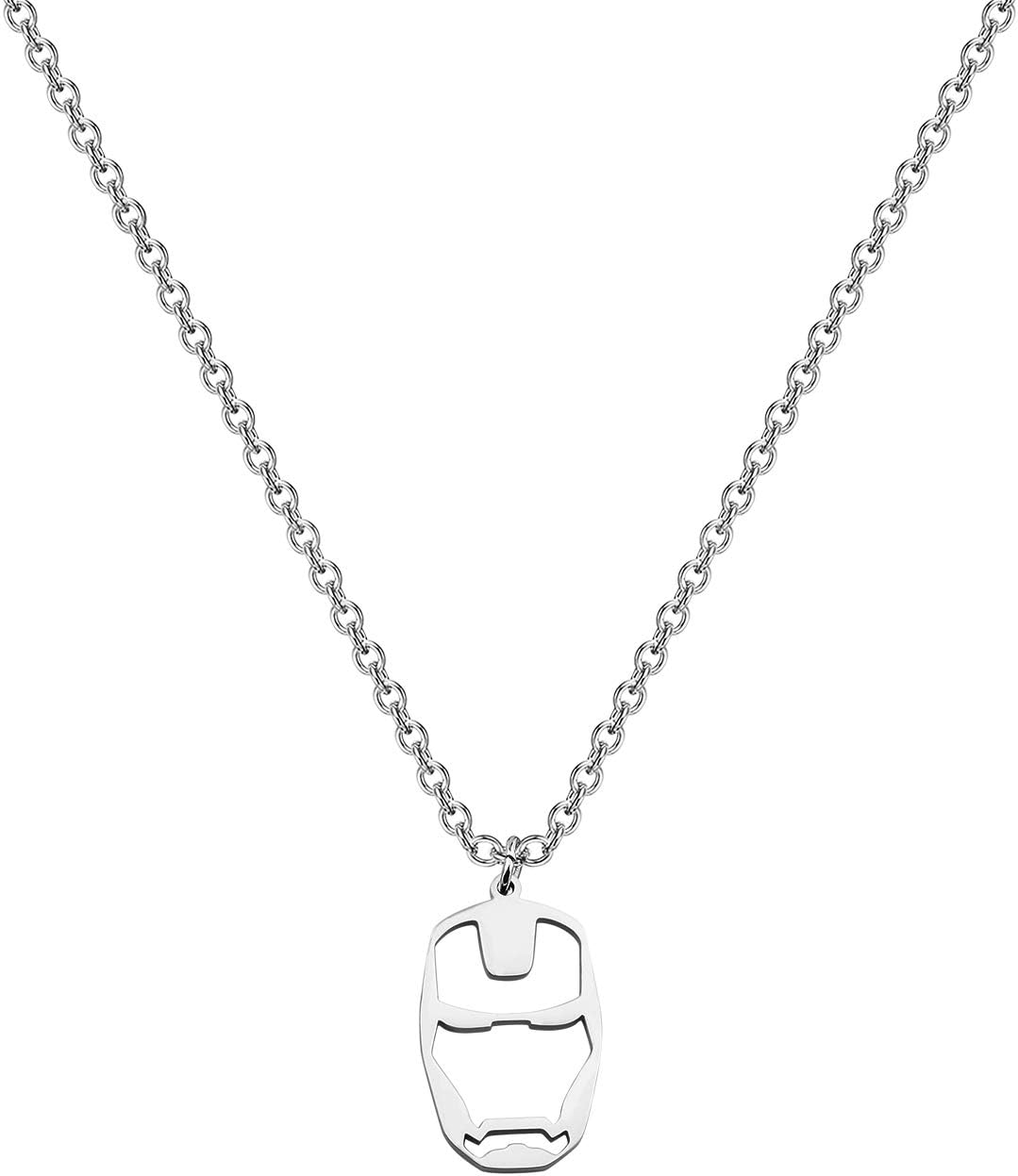 ENSIANTH Iron Man Necklace Iron Man Earrings Iron Man Jewelry Father's Gift Mother’s Gift Avenger Fan Gift