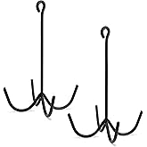 HDYEGY 2Pcs 4 Prong Horse Hook, Heavy Duty Tack Hook for Stable, Barns and Trailer