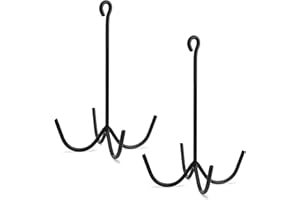 HDYEGY 2Pcs 4 Prong Horse Hook, Heavy Duty Tack Hook for Stable, Barns and Trailer