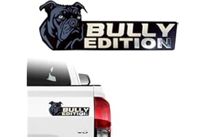 BWALION Dog Edition Car Badges, 3D Dog Car Badge Laser Cutting Car Emblem, Car Exterior Emblems Badge,Cute Dogs Badge Rated Car Decals Bumper Stickers Decoration(Bully)