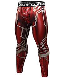 Red Plume Men's Compression Elastic Tight Leggings