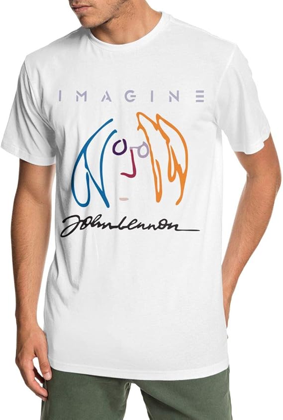 Amazon Co Jp ジョン レノン メンズ Tシャツ 半袖 丸首 薄手 快適 ファッション 人気 ゆったり スポーツウェア インナー 春夏秋 服 ファッション小物