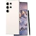 Unlocked Cell Phones C24 Ultra Smartphone Android 13 Phones 8GB+256GB/6.8" HD Screen/Dual SIM/108MP+48MP Camera/6800 mAh/Built-in Pen (White)