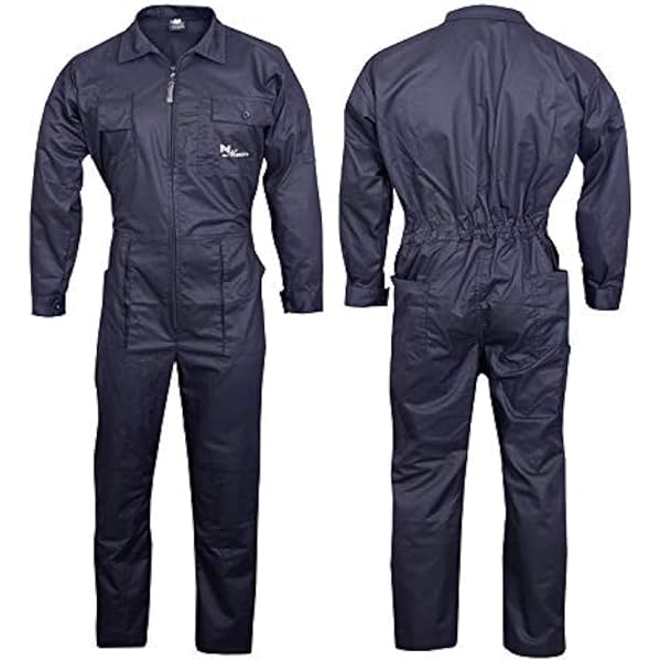NORMAN Men's Work Wear Overalls Boiler Suit Coveralls