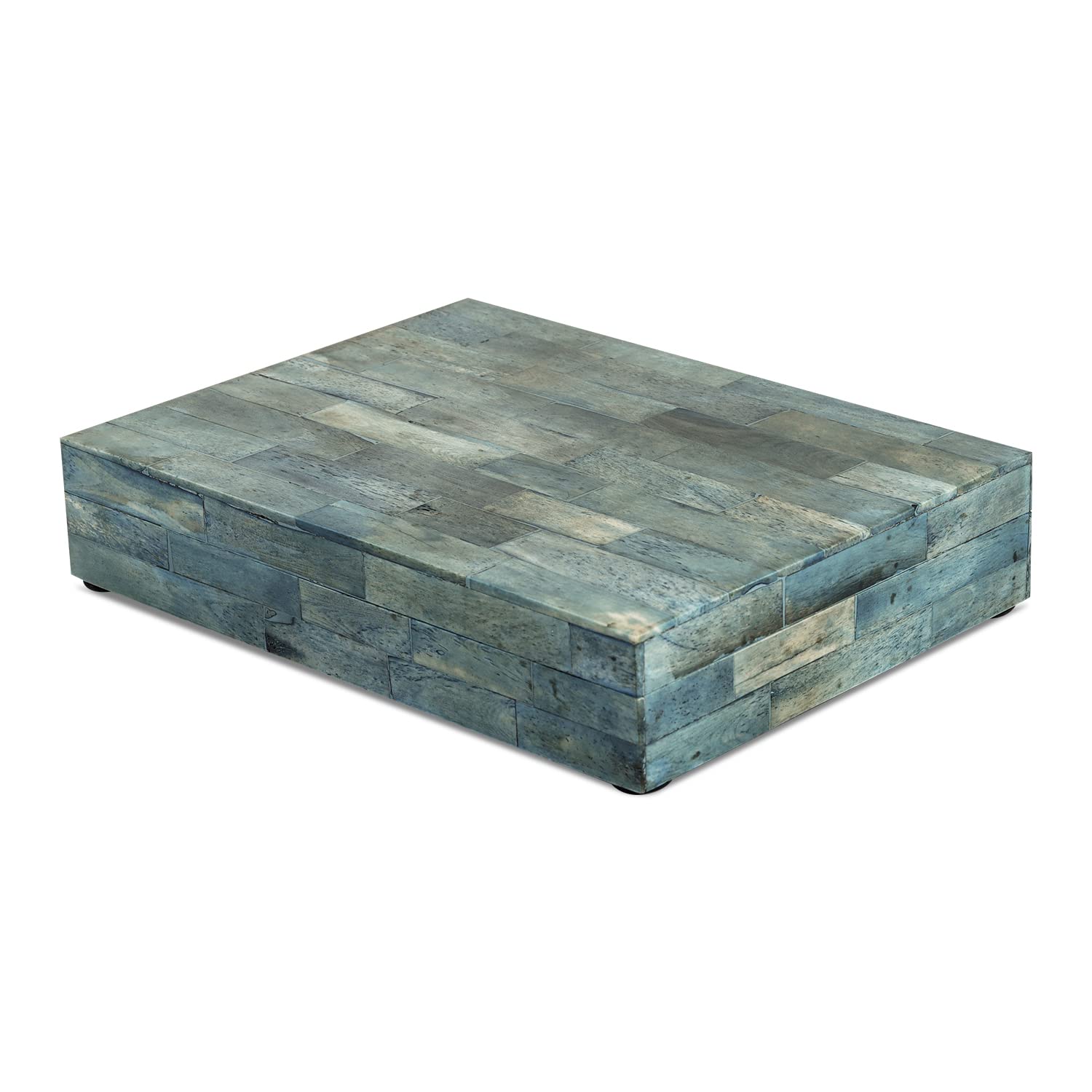 Handicrafts Home Handmade Verdigris Pattern Decorative Box - Storage Organizer, Decor Centrepiece, Memory Keepsakes, Home Decor - Boho Style Treasure Box, Multipurpose Gift - 6x8x1.5