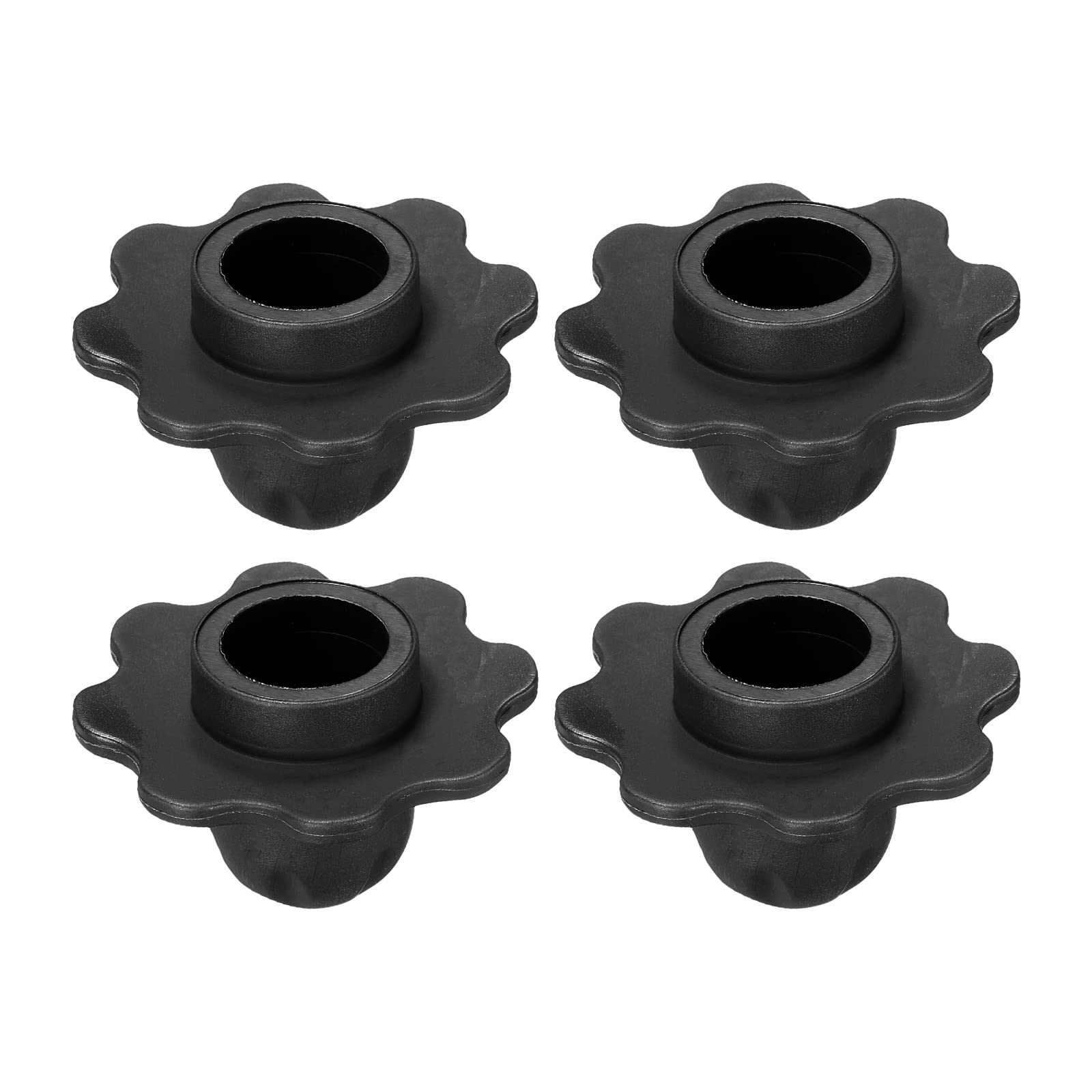 PATIKIL Camping Chair Foot, 4 Pack 18mm Tubing Dia Detachable Anti-Slip Stool Feet Replacement for Hiking Outdoor, Black