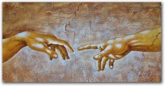 arteWOODS Pintura Abstracta sobre Lienzo Renacimiento Fresco Lienzo