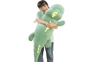 TIANMIHOU 32" Giant Dinosaurs Plush Toy Pillow, Cute Dinosaur Stuffed Animals Doll, Soft Back Cushion Big Dinosaur Plushies, Gift for Kids Boys, Birthdays, Easter