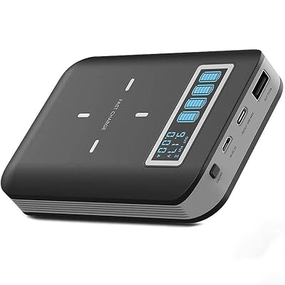 Conelz 18650 Battery Charger Power Bank Case Box PD Portable Battery Charger with LCD Display,18W USB C Battery Charger,10W Wireless Charger,DIY Power