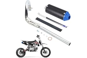 YYCKE Exhaust Muffler Silencer Pipe 28mm 90cc 110cc 125cc Dirt Pit Bike CRF50 SSR Baja Coolster Piranha Pister Pro Taotao 125cc TTR Taotao DB10 DB14