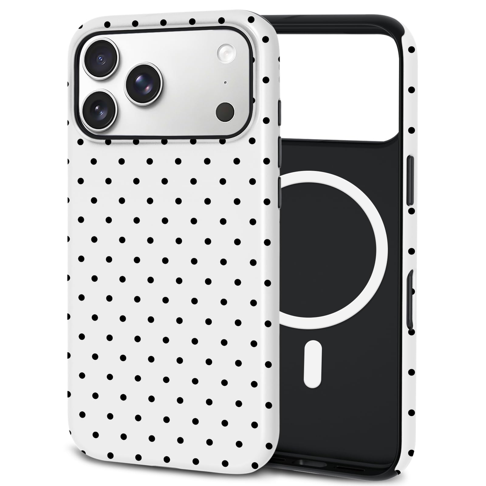 Photo 1 of TPU Phone Case for iPhone 17 Pro Max, MagSafe Wireless Charging Compatible, Shockproof Slim Fit Protective Cover with Anti-Yellowing & Raised Camera Protection (Polka dot 8, iPhone 17 Pro Max(6.9"))
