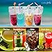 Special Offer 105Pcs Disposable Drink Container Set by Hawxs – Drink Pouches & Reclosable Zipper for Cold & Hot Drinks – Non-Toxic, BPA & Phthalate Free – 105 Bendable Straws & Funnel Included