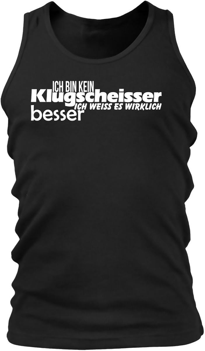 Shirtfun24 Herren SPRÜCHE ICH Bin KEIN Klugscheisser ICH Weiss ES