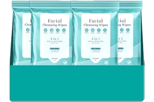 PROCIV Facial Cleansing Wipes, Tea Tree Oil Extract for Face Cleansing, Salicylic Acid for Acne Treatment, Hydrating Pore Care for Sensitive Skin, Exfoliating & Soothing Double-Sided Cleansing Wipes (28PCS)