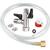 Boltigen RV Winterizing Kit with Brass Nickel Plated 3-Way by-Pass Diverter Valve, 1/2NPT Boat Pump Converter Winterization K