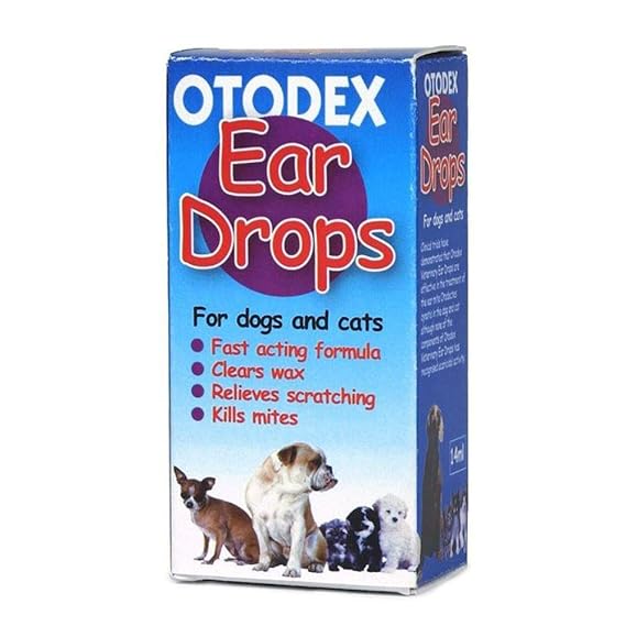 (2 Pack) Otodex Ear Drops 14ML Amazon.co.uk Pet Supplies
