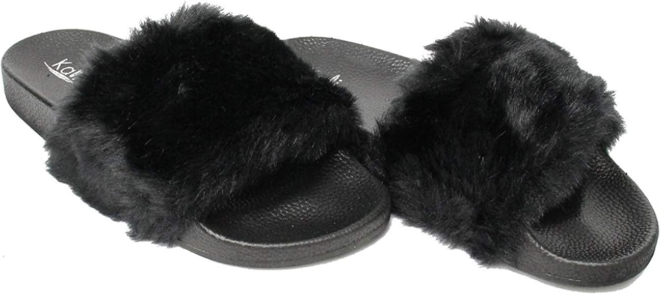 kali shoes fur slides
