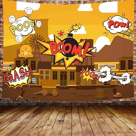 Amazon Co Jp Joocar コミックタペストリーポップアートアトラクション漫画の装飾居間の寝室の寮の家の装飾の芸術のタペストリー ホーム キッチン