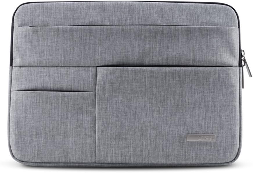 13.3 Inch Laptop Sleeve, Notebook Sleeve for MacBook Pro 13.3 Inch/MacBook Air 11.6 13.3 Business Style Zipper Briefcase Laptop Bag with Pocket 13.3 inch -Grey