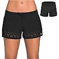 ChinFun Women's Board Shorts Swimswear Bottoms Tankini Swim Bathing Briefs Swimsuit Boardshorts Beach Trunks with Liner