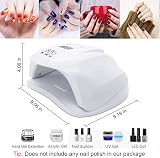 LKE UV LED Nail Lamp Dryer Gel Polish Curing Light 4 Timers Auto Sensor White view 6