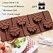 4pcs Silicone chocolate Lollipop Mold + 30pcs Colorful Lollipop Sticks,Candy Making Mold,Chocolate Mold, Ice Soap Molds