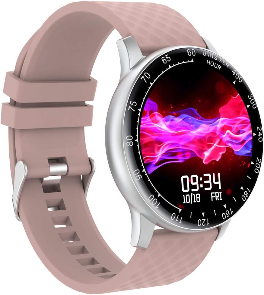 Smart Watch, Hongmed Fitness Watch for Women with Blood Pressure Oxygen Monitor for Android Phones and iPhone Compatible, Waterproof Fitness Tracker Pink