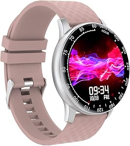 Smart Watch, Hongmed Fitness Watch for Women with Blood Pressure Oxygen Monitor for Android Phones and iPhone Compatible, Waterproof Fitness Tracker Pink