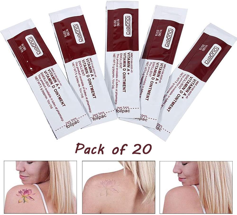 KFZR Vitamin A D Ointment Tattoo Aftercare Sachets Permanent Makeup Repair Gel
