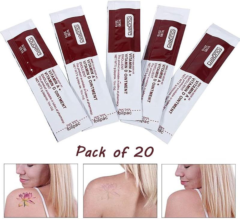 KFZR Vitamin A D Ointment Tattoo Aftercare Sachets Permanent Makeup Repair Gel