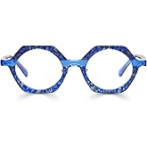 eyebobs Paradox Premium Readers for Women and Men | Hexagonal Eye Glasses