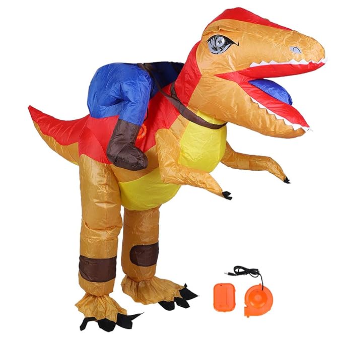 Inflatable Dinosaur Costume, Halloween Decor, Adult Inflatable Costume