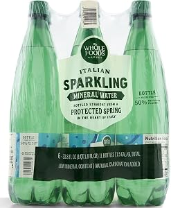 Whole Foods Market, Italian Sparkling Mineral Water 6 Pack, 33.8 Fl Oz