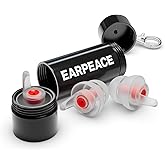 EARPEACE Music - Concert Ear Plugs - Earplugs for Noise Reduction up to 26dB - High Fidelity Ear Plugs for Concerts, Musicians and Live Events - Reusable Earplugs - Includes 3 Filter Sets and Case