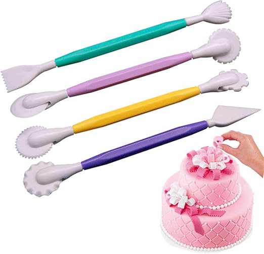 Amazon Com Vwh Fondant Ribbon Cutter Strip Embosser Roller Set
