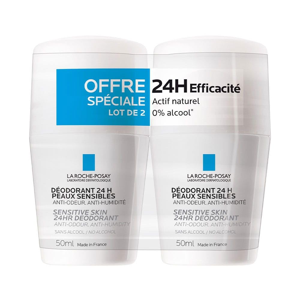 La Roche-Posay Physiological Roll-On Deodorant 24H 2 x 50ml