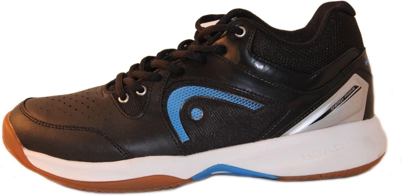  | HEAD Men's Sonic 2000 MID Racquetball/Squash Indoor Court Shoes (Non-Marking) (Black/Blue & White/Blue Available) | Tennis & Racquet Sports