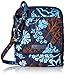 Vera Bradley Women's Cotton Mini Hipster Crossbody Purse, Java Floral, One Size