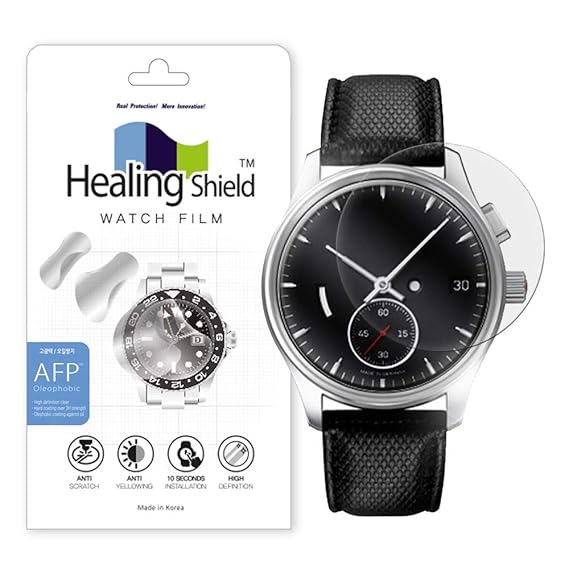 Smartwatch Screen Protector Film 43mm for Healing Shield AFP Flat Wrist Watch Analog Watch Glass Screen Protection Film (43mm) [1PACK]