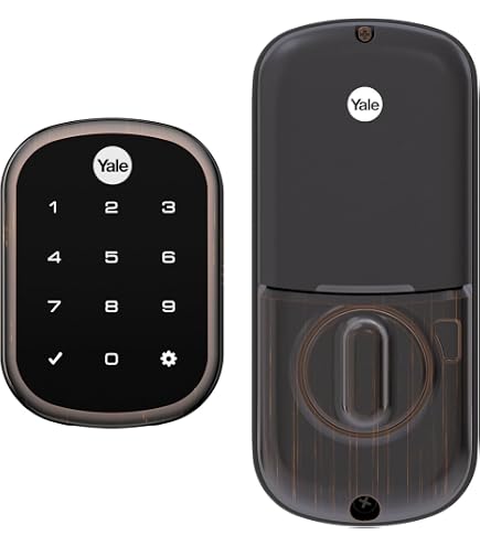Yale Assure Lock Deadbolt, Black Suede Digital Touchscreen Keypad