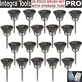 Integra; RT- 20SC 20PC Steel Bristle Cup Brushes Accessories For Rotary Tools